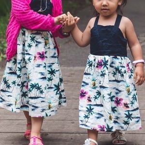 Matching Hawaiian 4t and 2t - bundle dress